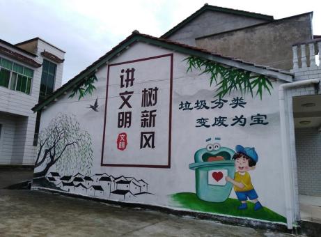 上犹墙绘是现在流行的墙体广告