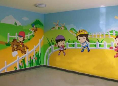 上犹幼儿园墙体彩绘制作流程及注意事项
